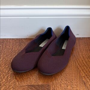 Rothy’s burgundy classic flats